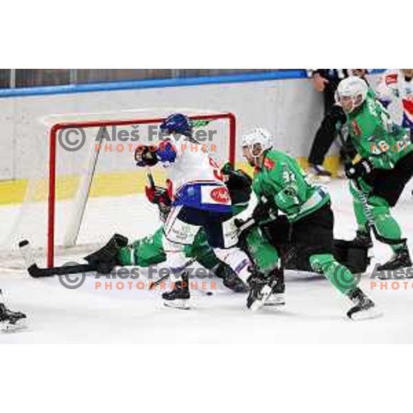 IceHL match between SZ Olimpija and Tiwag Innsbruck in Ljubljana, Slovenia on September 23, 2023