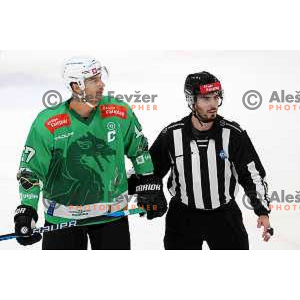 IceHL match between SZ Olimpija and Tiwag Innsbruck in Ljubljana, Slovenia on September 23, 2023