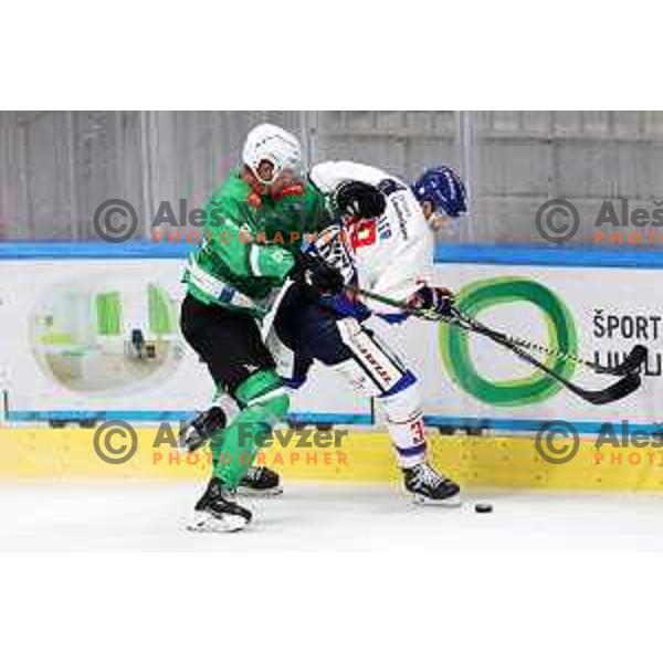 IceHL match between SZ Olimpija and Tiwag Innsbruck in Ljubljana, Slovenia on September 23, 2023