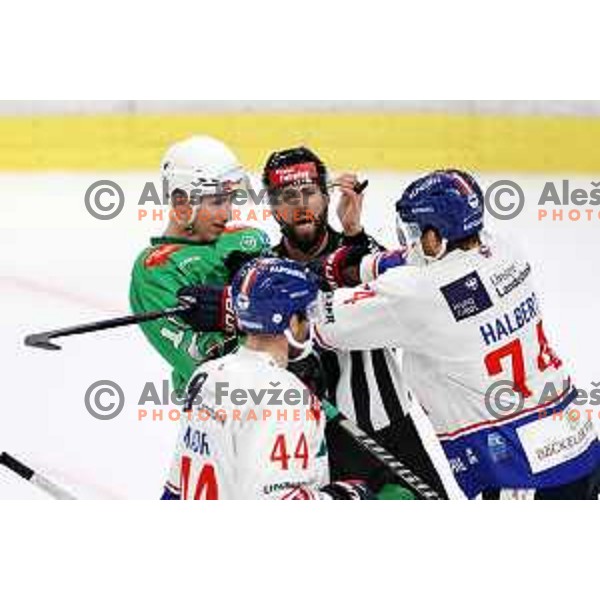 IceHL match between SZ Olimpija and Tiwag Innsbruck in Ljubljana, Slovenia on September 23, 2023