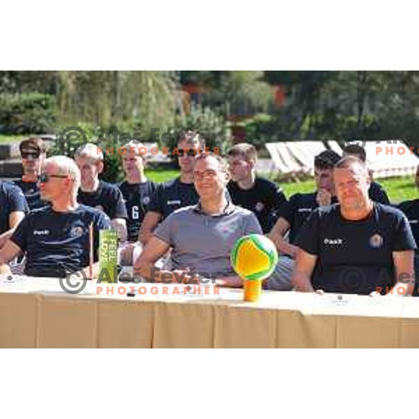 ACH Volley preseason press conference in Ljubljana, Slovenia on September 26, 2023