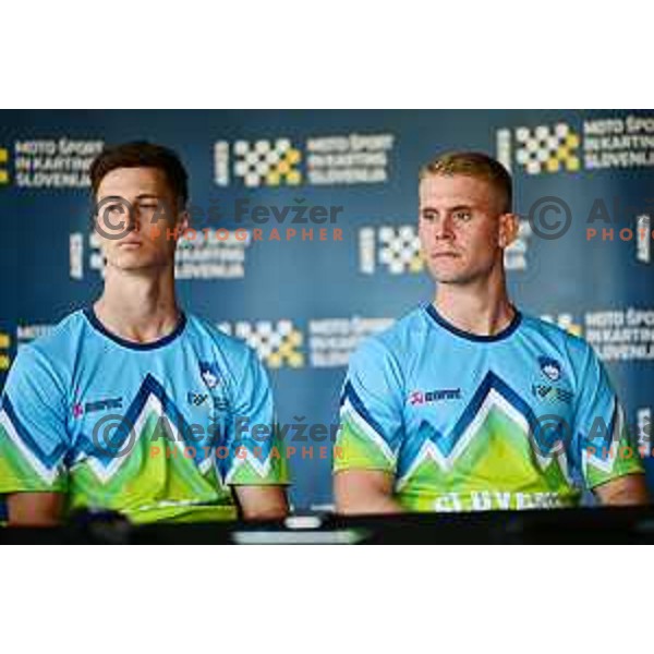Jan Pancar at AMZS press conference before Motocross Nations League in TIGA243Land in Lemberg pri Šmarju, Slovenia on September 27, 2023