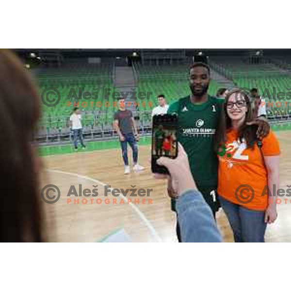 Sean Armand at Cedevita Olimpija practice session in Arena Stozice, Ljubljana, Slovenia on September 27, 2023