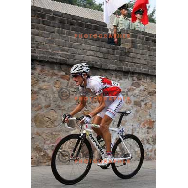 Andy Schleck (LUX) Cycling Road race at Olympic games i Beijing, China 9.8.2008 