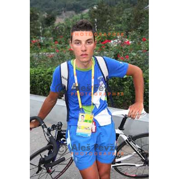 Simon Spilak (SLO) after Cycling Road race at Olympic games i Beijing, China 9.8.2008 