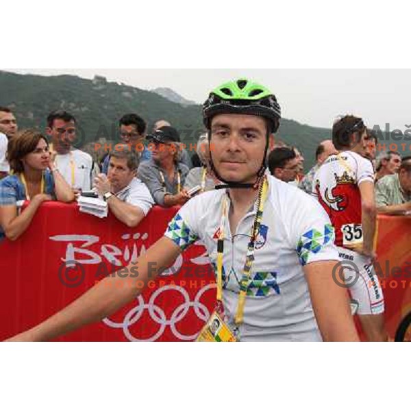 Jure Golcer (SLO) after Cycling Road race at Olympic games i Beijing, China 9.8.2008 