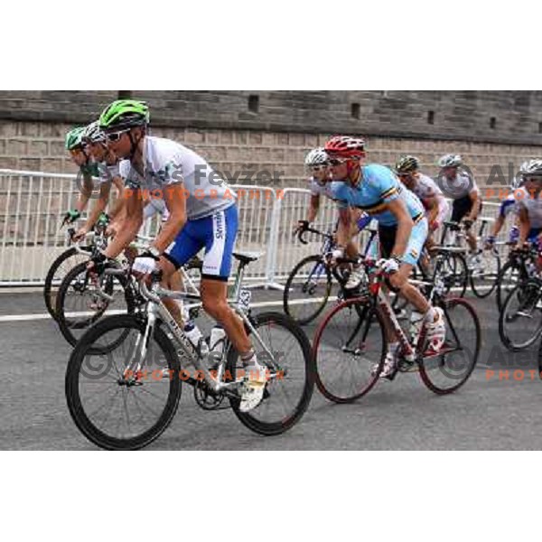 Jure Golcer (SLO) during Cycling Road race at Olympic games i Beijing, China 9.8.2008 