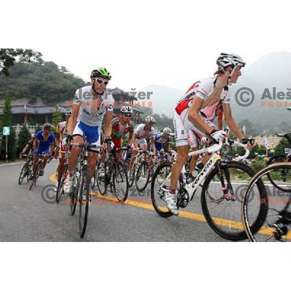 Jure Golcer (SLO) during Cycling Road race at Olympic games i Beijing, China 9.8.2008 