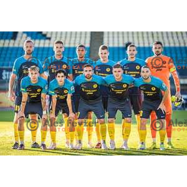Celje starting eleven during Prva liga Telemach football match between Celje and Bravo in Stadion z’Dezele, Celje, Slovenia on October 7, 2023. Photo: Jure Banfi