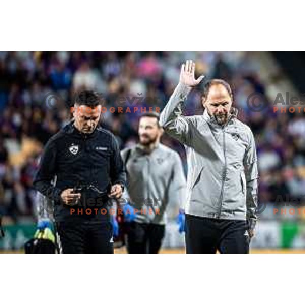 Ante Simundza, head coach of Maribor during Prva liga Telemach football match between Maribor and Mura in Ljudski vrt, Maribor, Slovenia on October 7, 2023. Photo: Jure Banfi
