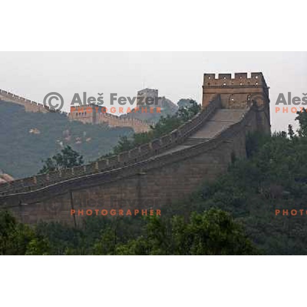 Great Wall during Cycling Road race at Olympic games i Beijing, China 9.8.2008 