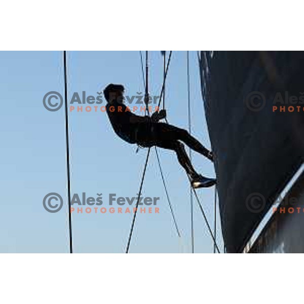 Official practice day of Barcolana Sailing Regatta 55, Trieste, Italy on October 7, 2023