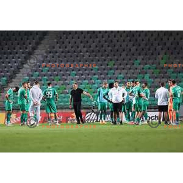 Head coach of Olimpija, Joao Henriques in action after Prva Liga Telemach 2023/2024 football match between Olimpija and Radomlje in Ljubljana, Slovenia on October 8, 2023. Foto: Filip Barbalic