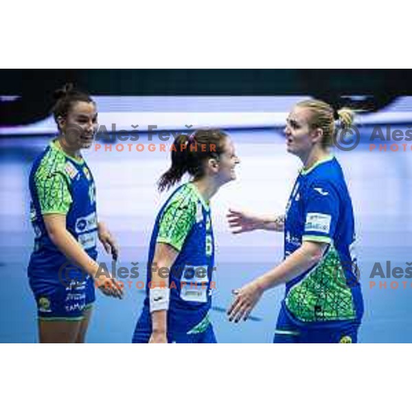 in action during Women’s Euro 2024 qualifications handball match between Slovenia and Latvia in Dvorana Golovec, Celje, Slovenia on October 11, 2023. Photo: Jure Banfi