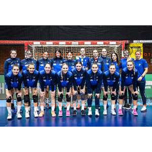 in action during Women’s Euro 2024 qualifications handball match between Slovenia and Latvia in Dvorana Golovec, Celje, Slovenia on October 11, 2023. Photo: Jure Banfi