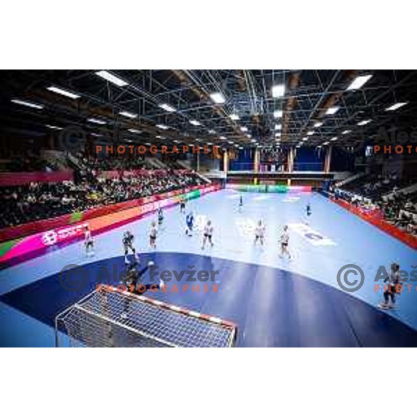 Venue during Women’s Euro 2024 qualifications handball match between Slovenia and Latvia in Dvorana Golovec, Celje, Slovenia on October 11, 2023. Photo: Jure Banfi