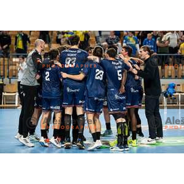 in action during EHF Champions League handball match between Celje Pivovarna Lasko and Montpellier in Zlatorog Arena, Celje, Slovenia on October 11, 2023