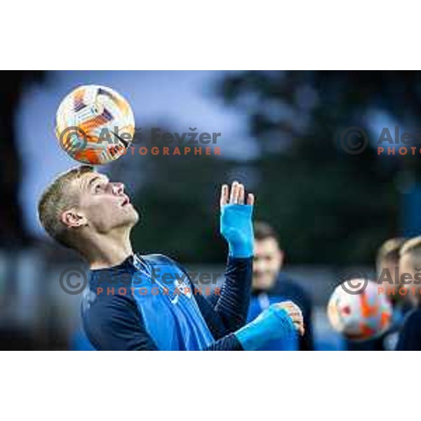 Anel Zulic during U21 Slovenia training on Fazanerija, Murska Sobota, Slovenia on October 16, 2023. Photo: Jure Banfi