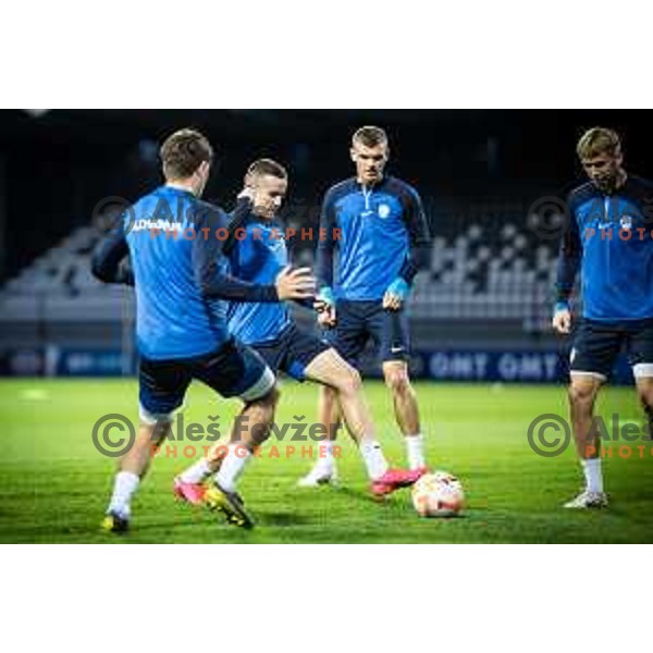 Mitja Ilenic during U21 Slovenia training on Fazanerija, Murska Sobota, Slovenia on October 16, 2023. Photo: Jure Banfi