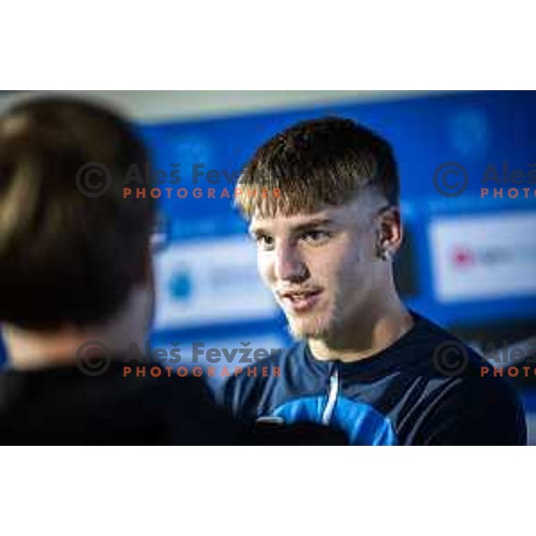 Tio Cipot during U21 Slovenia training on Fazanerija, Murska Sobota, Slovenia on October 16, 2023. Photo: Jure Banfi