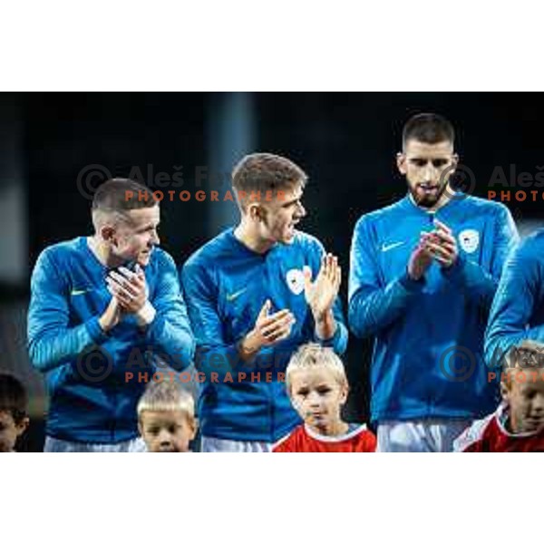 in action during 2025 UEFA European U21 Championship qualifications football match between Slovenia and Austria in Fazanerija, Murska Sobota, Slovenia on October 16, 2023. Photo: Jure Banfi