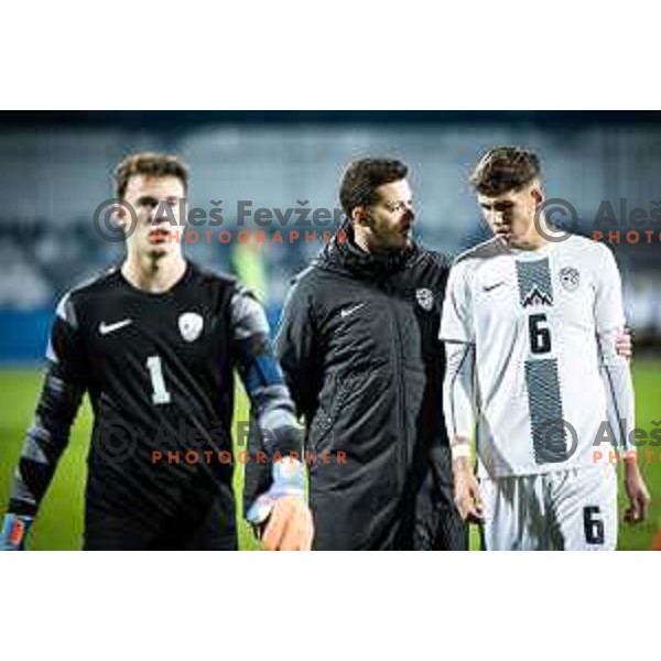 in action during 2025 UEFA European U21 Championship qualifications football match between Slovenia and Austria in Fazanerija, Murska Sobota, Slovenia on October 16, 2023. Photo: Jure Banfi