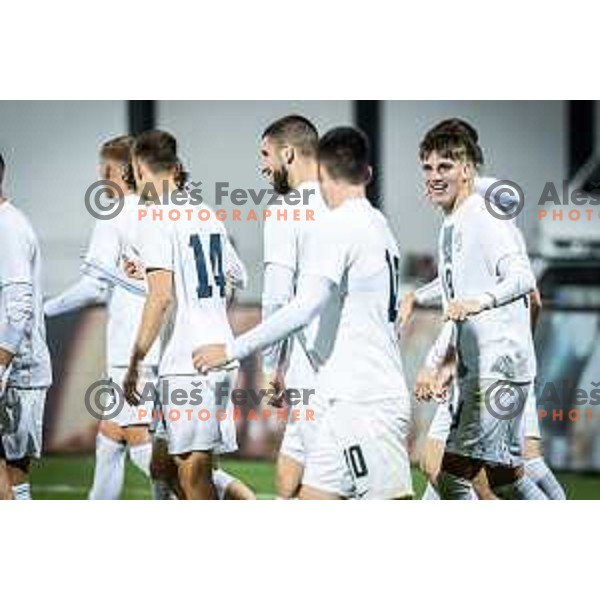 in action during 2025 UEFA European U21 Championship qualifications football match between Slovenia and Austria in Fazanerija, Murska Sobota, Slovenia on October 17, 2023. Photo: Jure Banfi