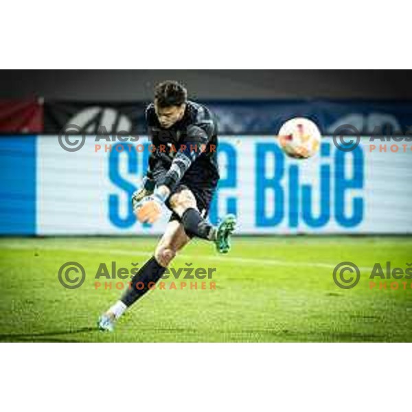 in action during 2025 UEFA European U21 Championship qualifications football match between Slovenia and Austria in Fazanerija, Murska Sobota, Slovenia on October 16, 2023. Photo: Jure Banfi