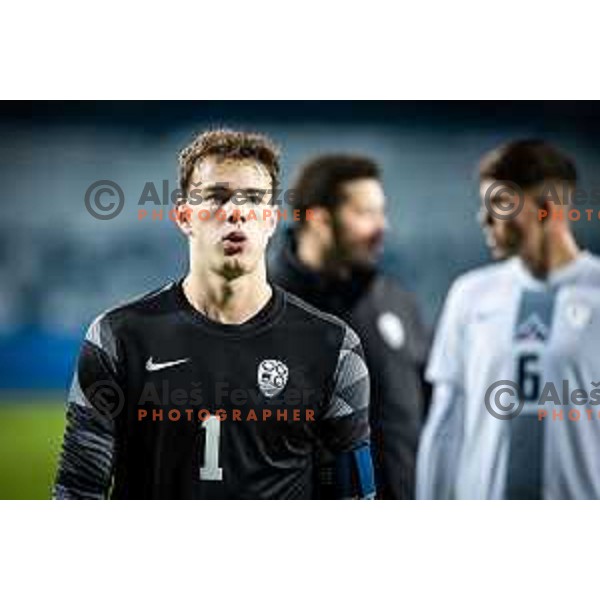 in action during 2025 UEFA European U21 Championship qualifications football match between Slovenia and Austria in Fazanerija, Murska Sobota, Slovenia on October 16, 2023. Photo: Jure Banfi