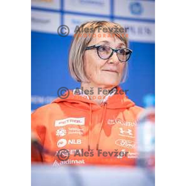 Darja Crnko during press conference in Hotel Arena, Maribor, Slovenia on October 19, 2023. Photo: Jure Banfi