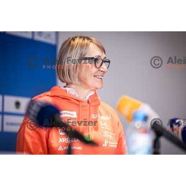 Darja Crnko during press conference in Hotel Arena, Maribor, Slovenia on October 19, 2023. Photo: Jure Banfi