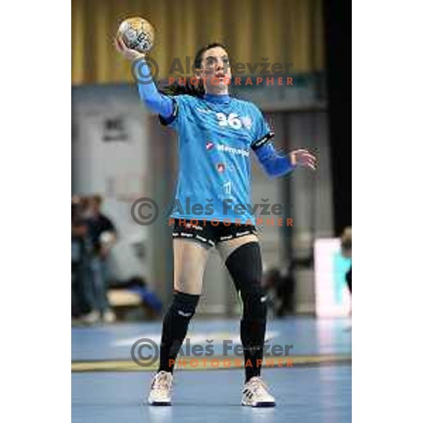 in action during EHF Champions League Women handball match between Krim Mercator (SLO) and Vipers Kristiansand (NOR) in Ljubljana, Slovenia on October 21, 2023. Foto: Filip Barbalic