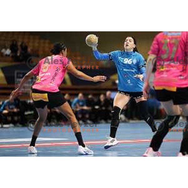 Itana Grbic in action during EHF Champions League Women handball match between Krim Mercator (SLO) and Vipers Kristiansand (NOR) in Ljubljana, Slovenia on October 21, 2023. Foto: Filip Barbalic