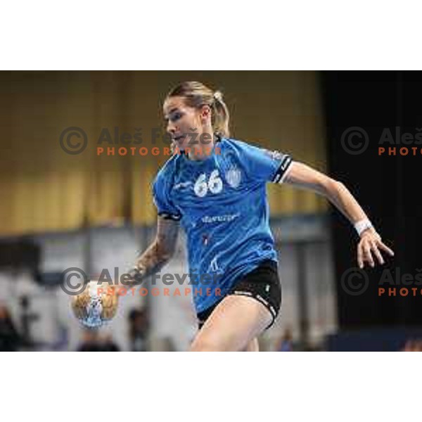 in action during EHF Champions League Women handball match between Krim Mercator (SLO) and Vipers Kristiansand (NOR) in Ljubljana, Slovenia on October 21, 2023. Foto: Filip Barbalic