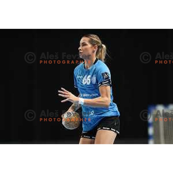 Aleksandra Rosiak in action during EHF Champions League Women handball match between Krim Mercator (SLO) and Vipers Kristiansand (NOR) in Ljubljana, Slovenia on October 21, 2023. Foto: Filip Barbalic