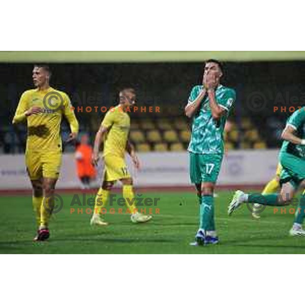 Admir Bristric in action during Prva Liga Telemach 2023/2024 football match between Domzale and Olimpija in Domzale, Slovenia on October 21, 2023. Foto: Filip Barbalic