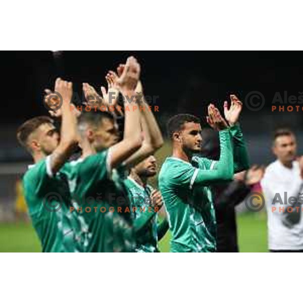 in action during Prva Liga Telemach 2023/2024 football match between Domzale and Olimpija in Domzale, Slovenia on October 21, 2023. Foto: Filip Barbalic