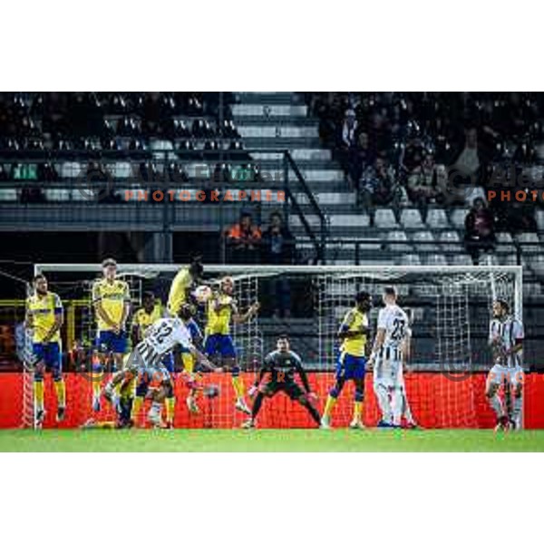 in action during Prva liga Telemach football match between Mura and Koper in Fazanerija, Murska Sobota, Slovenia on October 22, 2023. Photo: Jure Banfi