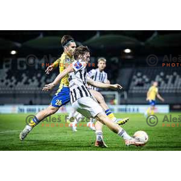 in action during Prva liga Telemach football match between Mura and Koper in Fazanerija, Murska Sobota, Slovenia on October 22, 2023. Photo: Jure Banfi