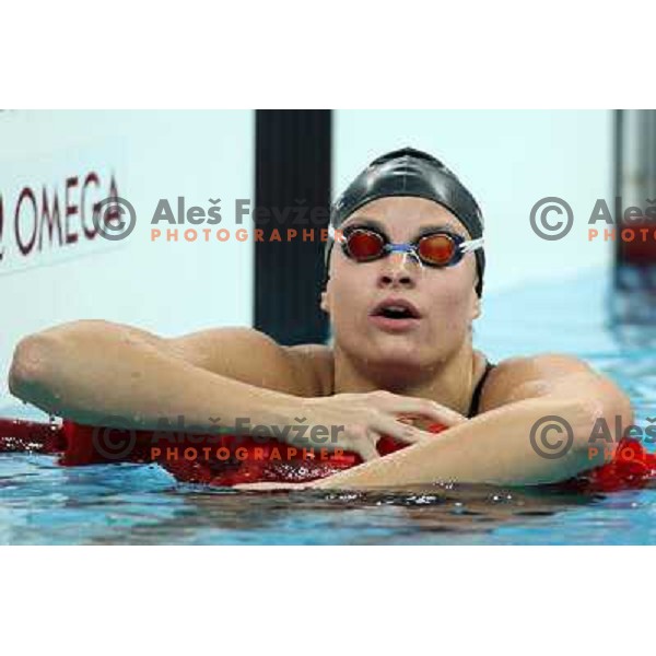 Sara Isakovic (SLO) competes in 200 meters freestyle at a swimming competition during Olympic Games in Beijing, China on August 11, 2008