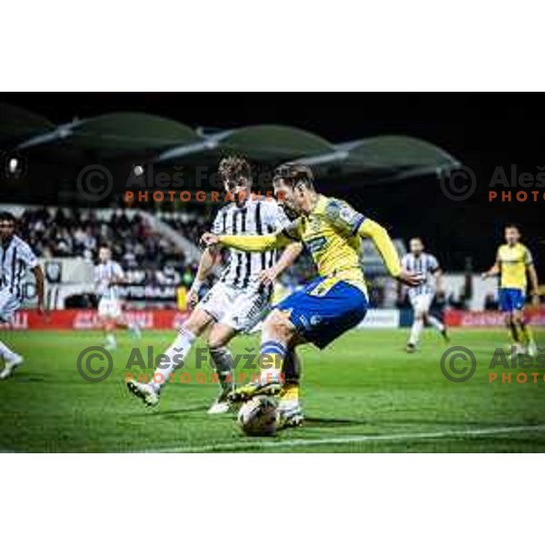 in action during Prva liga Telemach football match between Mura and Koper in Fazanerija, Murska Sobota, Slovenia on October 22, 2023. Photo: Jure Banfi