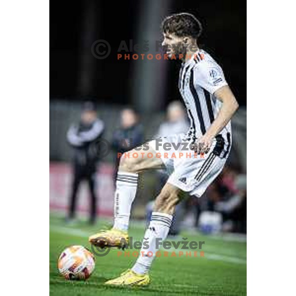 Dardan Shabanhaxhaj in action during Prva liga Telemach football match between Mura and Koper in Fazanerija, Murska Sobota, Slovenia on October 22, 2023. Photo: Jure Banfi