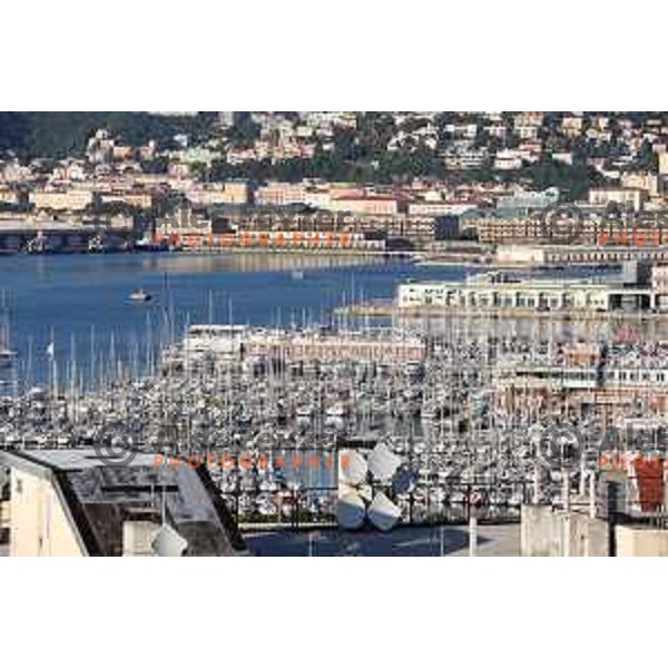 Port of Trieste- starting point of Barcolana Regatta in Italy on September 25, 2023