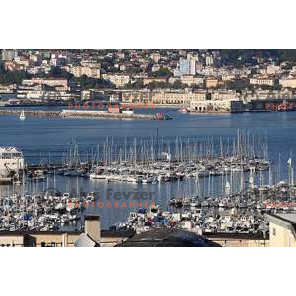 Port of Trieste- starting point of Barcolana Regatta in Italy on September 25, 2023