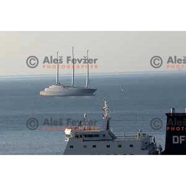 Port of Trieste- starting point of Barcolana Regatta in Italy on September 25, 2023