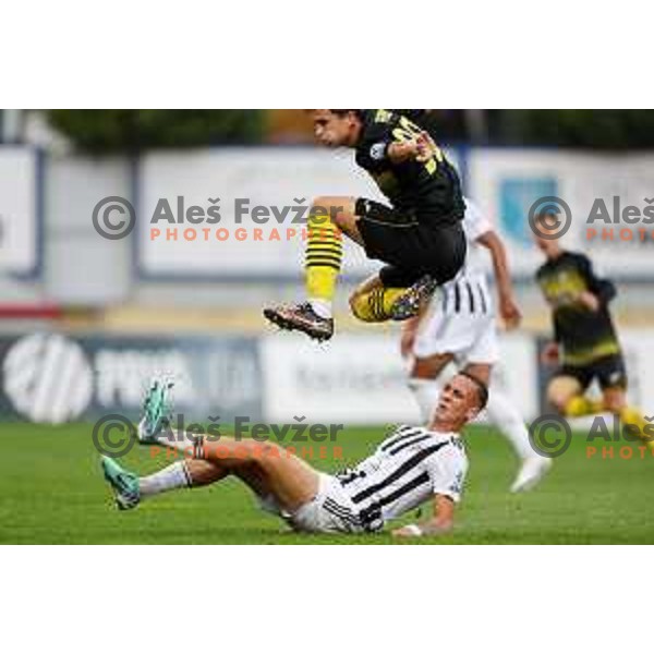 during Prva liga Telemach 2023/2024 football match between Radomlje and Mura in Domzale, Slovenia on October 29, 2023