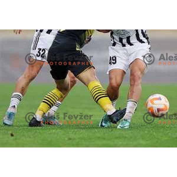 during Prva liga Telemach 2023/2024 football match between Radomlje and Mura in Domzale, Slovenia on October 29, 2023