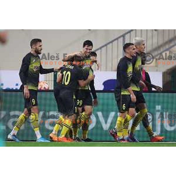 during Prva liga Telemach 2023/2024 football match between Radomlje and Mura in Domzale, Slovenia on October 29, 2023