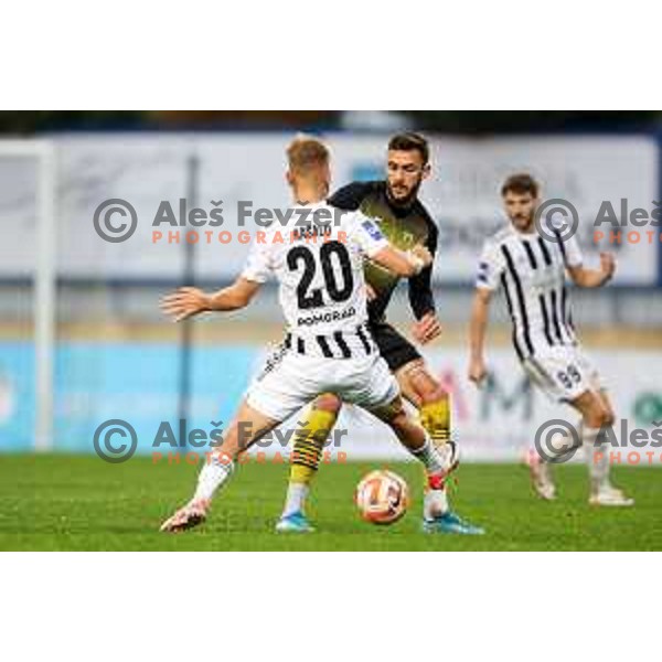 during Prva liga Telemach 2023/2024 football match between Radomlje and Mura in Domzale, Slovenia on October 29, 2023