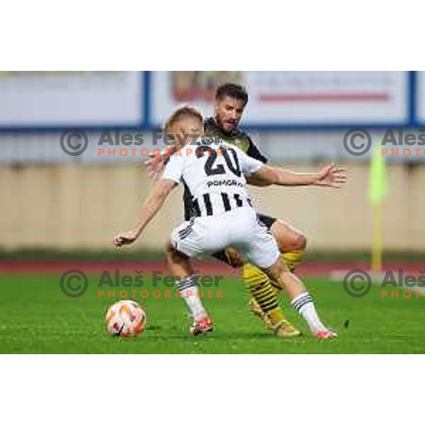 during Prva liga Telemach 2023/2024 football match between Radomlje and Mura in Domzale, Slovenia on October 29, 2023